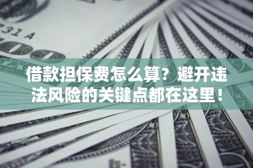 武汉借款担保费怎么算？避开违法风险的关键点都在这里！
