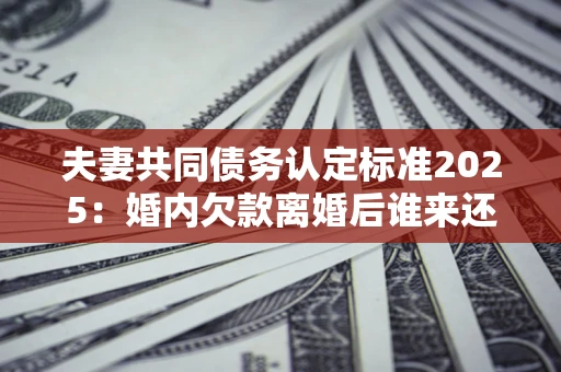 武汉夫妻共同债务认定标准2025:婚内欠款离婚后谁来还? 武汉夫妻共同债务认定标准2025:婚内欠款离婚后谁来还?