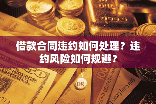 武汉借款合同违约如何处理？违约风险如何规避？