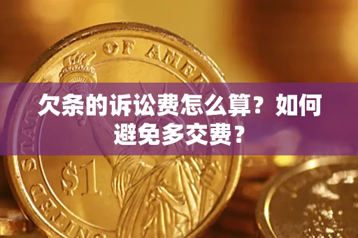 武汉欠条的诉讼费怎么算？如何避免多交费？