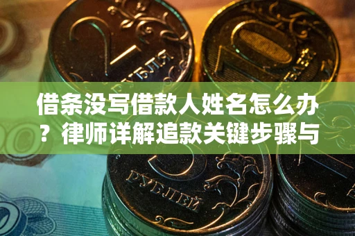 武汉借条没写借款人姓名怎么办？律师详解追款关键步骤与证据链构建