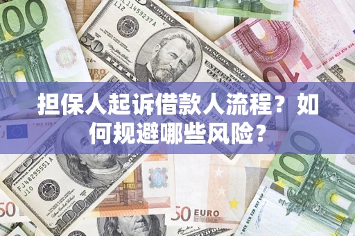 武汉担保人起诉借款人流程？如何规避哪些风险？