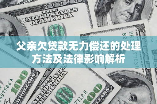 武汉父亲欠贷款无力偿还的处理方法及法律影响解析